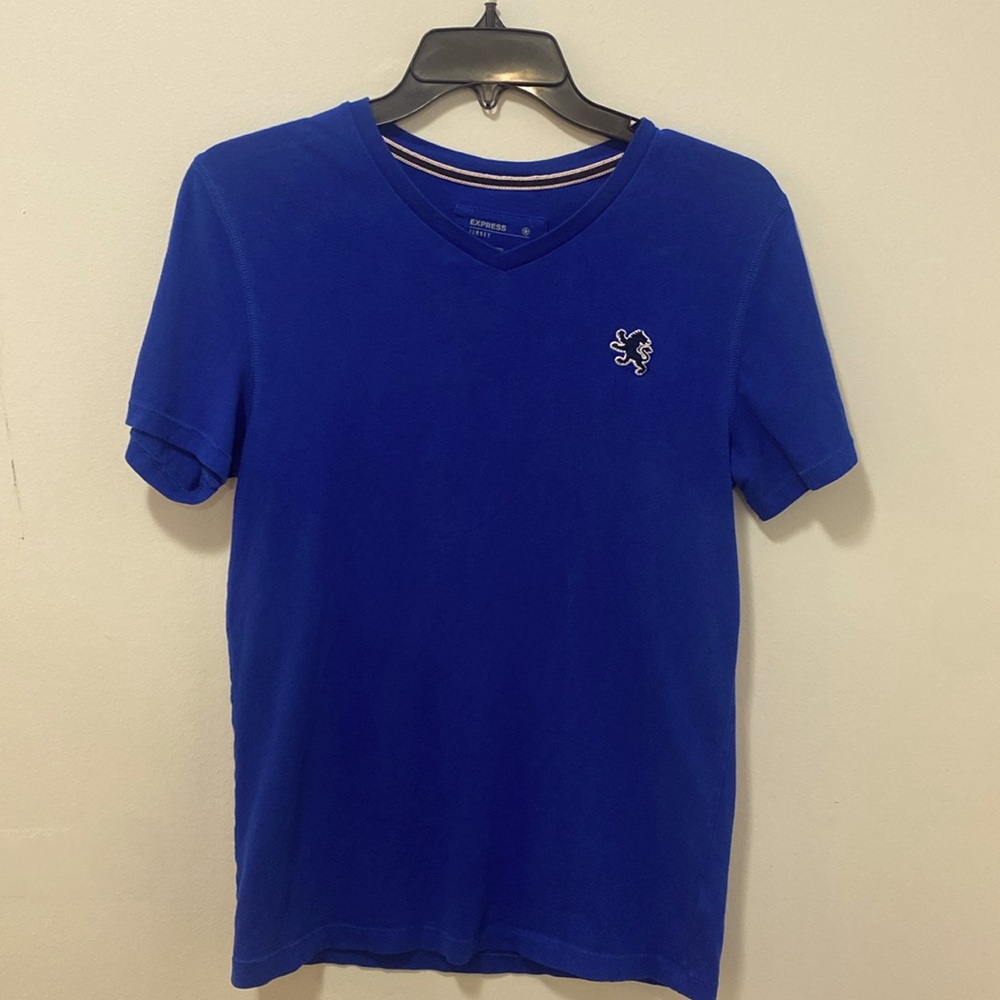 Express Men’s XS Jersey Tshirt Short Sleeve Blue